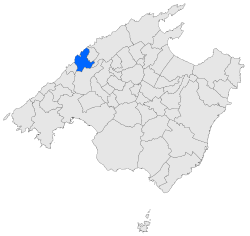 Map of Sóller in Mallorca