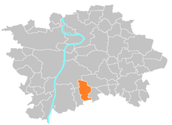 Location of Kunratice in Prague