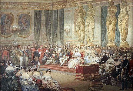 Reception by Napoleon III in the Hall of the Marshals