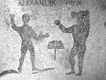 Mosaik in der Caupona di Alexander, einer Taverne