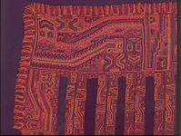 Paracas mantle, c. 200 C.E., Larco Museum, Lima.
