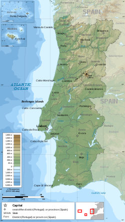 1909 Benavente earthquake is located in Portugal