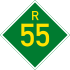 Provincial route R55 shield
