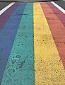 Rainbow pedestrian crossing, Seattle