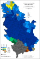 Linguistic structure of Serbia by municipalities 2011.