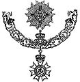 The insignia of the Order of St Michael and St George