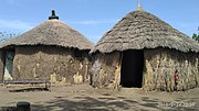 Tukul huts in southern Sudan