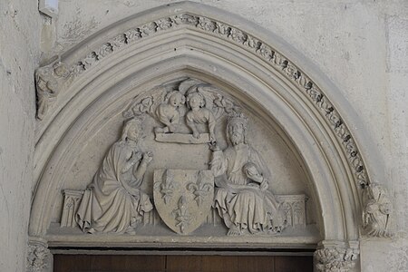 Tympanum of the oratory of the King