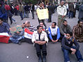 Demonstranten am 30. Januar am At-Tahrir-Platz.