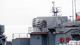 An RBU-6000 Anti Submarine Rocket Launcher on Admiral Tributs