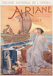 Poster for Jules Massenet's opera Ariane (1906)
