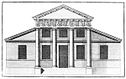 Architekturzeichnung Palladios aus den quattro libri dell’architettura