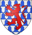 Coat of arms of the d'Awans family in Luxembourg.