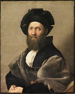 Portrait of Baldassare Castiglione, by Raphael, purchased by Mazarin from Richelieu