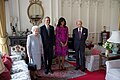President Barack Obama and First Lady Michelle Obama with Queen Elizabeth II and Prince Philip, Duke of Edinburgh at Windsor Castle, 2016