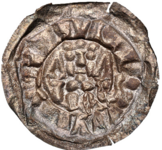 Vögte von Weida-Gera, Vogtei, Heinrich VIII. oder Heinrich IV. 1281–1320, Durchmesser 43 mm, 0,69 g