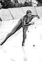 Karin Enke 1983 im aerodynamischen Suit