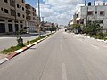 Madinah Al Munawwarah Street in Salfit is deserted due to the mandatory quarantine
