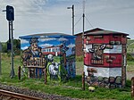 Niebüll-Graffiti am Bahnhof Dagebüll Hafen
