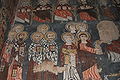 Detail of a fresco representing the Last Judgement, the elect are led by the first martyrs Stephen and James