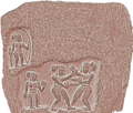 3D Scanned image of The Gulakamale 14th-century Kempanna Hero-stone