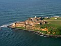 Bird's-eye view of the castle from San Juan Bay