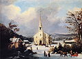 Going to Church by George Henry Durrie, 1853