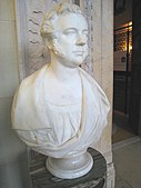 Bust of Bates, in Boston Public Library