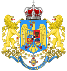 Coat of arms of Transylvania in the coat of arms of the Kingdom of Romania (1921–1947)