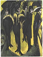 Ernst Ludwig Kirchner, Fünf Frauen auf der Straße (1913)