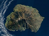 Satellite image of Marion Island, 2009