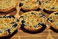 Miniature blueberry pies
