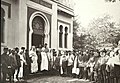 Gathering for the Eid al-Adha in front of the mosque on 16 September 1918[1]