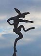 Barry Flanagan: Large Nijinsky Hare on Anvil Point (2001); Yorkshire Sculpture Park