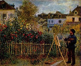 Pierre-Auguste Renoir, Claude Monet Painting in His Garden at Argenteuil, 1873