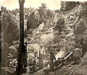 Primitive steam boiler, Pine Grove, c. 1880