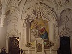 Fresko über dem Altar: Jesus krönt Maria.