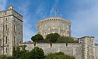 The Royal Standard flying above the Round Tower at Windsor Castle, 2006