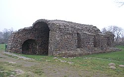 Ruins of Stolpe Abbey in Stolpe an der Peene