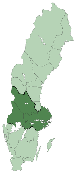 Location of Svealand
