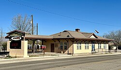 Benson Visitor Center, replica of former Benson Southern Pacific Railroad Station (2024)