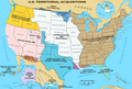 U.S. territorial acquisitions–portions of each territory were granted statehood since the 18th century.