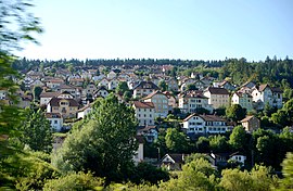 A general view of Villers-le-Lac