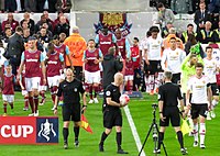 West Ham United and Manchester United players