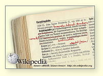 Wikipedia im Vergleich zu einer gebräuchlichen Enzyklopädie