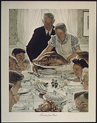 Freedom from Want (Saturday, March 6, 1943) – from the Four Freedoms series by Norman Rockwell