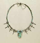 Pueblo necklace with turquoise heishe-style beads, early 20th century, Walters Art Museum