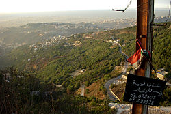 Berge in Matn mit Blick auf Beirut