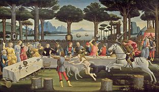 Sandro Botticelli: Szene zu Boccaccios »Decameron« 1487