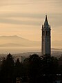 The University of California, Berkeley's, Sather Tower at sunset, by Tristan Harward